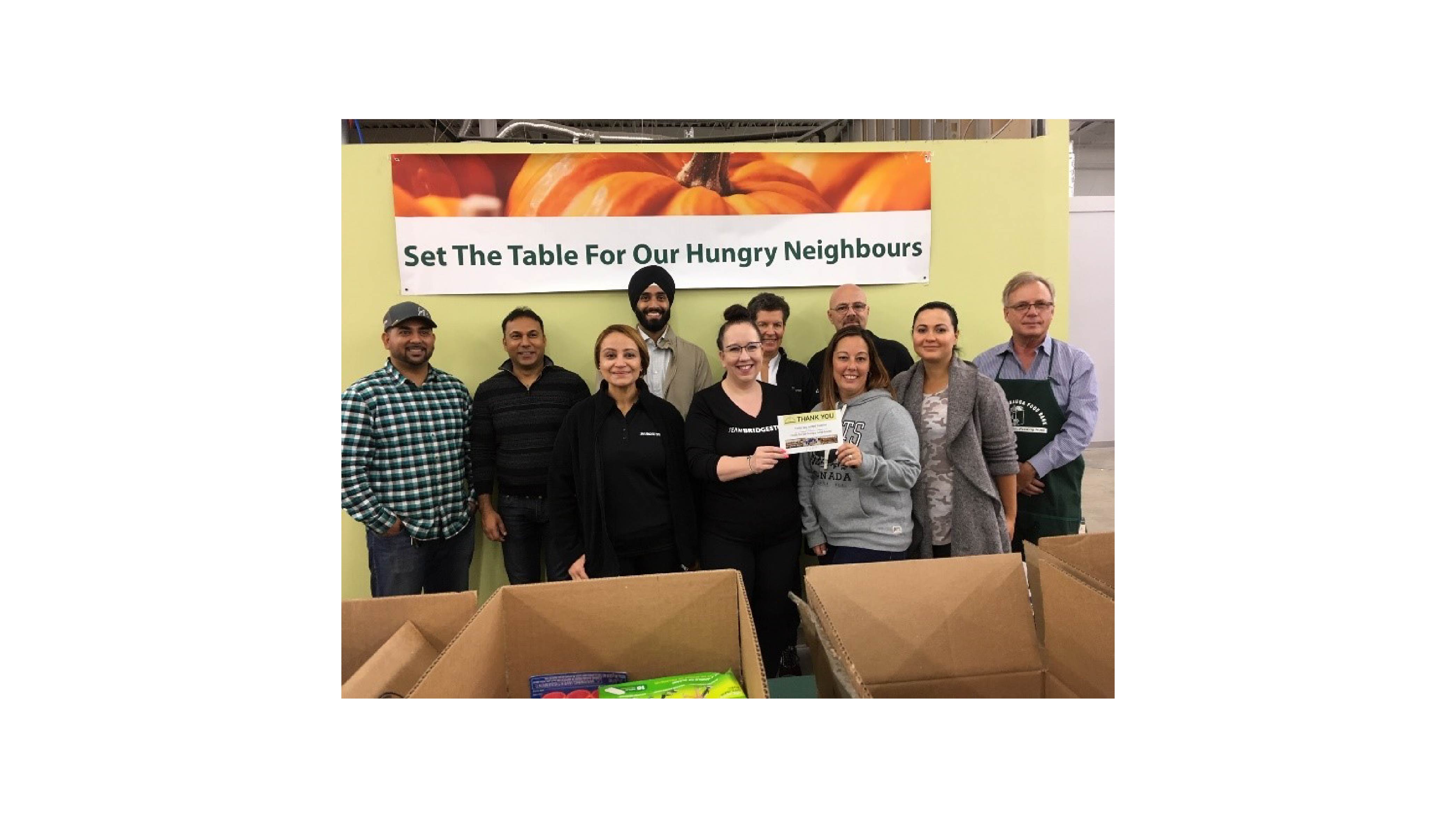 bridgestone Canada Mississauga Food Bank